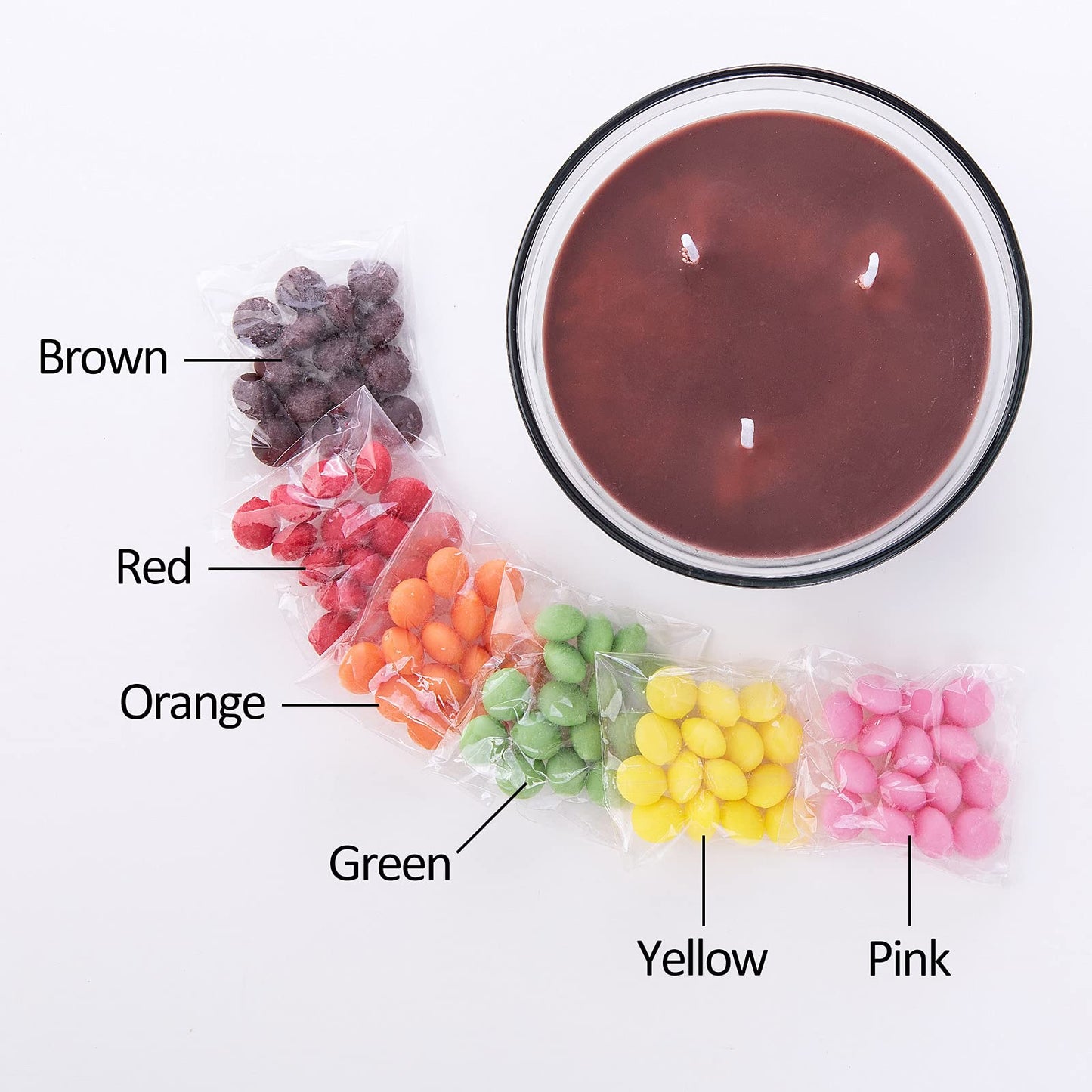 Colourful Rainbow Sugar Bowl Scented Soy Candle Funny Gift for Your Lovers Friends(Rainbow)