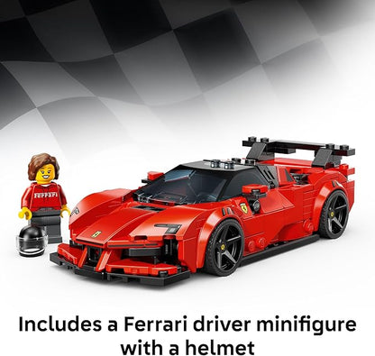 LEGO Speed Champions Ferrari SF90 XX Stradale Sports Car Building Toy for Kids - Building Set W/Ferarri Driver Minifigure for Boys &amp Girls Ages 9+ - Gift Idea for Birthdays - 77254