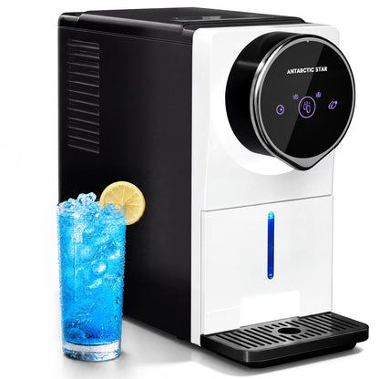 Antarctic Star Nugget Ice Maker Countertop, Gen 2 Self-Cleaning Portable Ice Machine, 33 lbs/24H, 1.8L Water Tank, 1.5 lbs Ice Storage, Touch Screen & Auto Ice Drop, for Home/Office/Kitchen