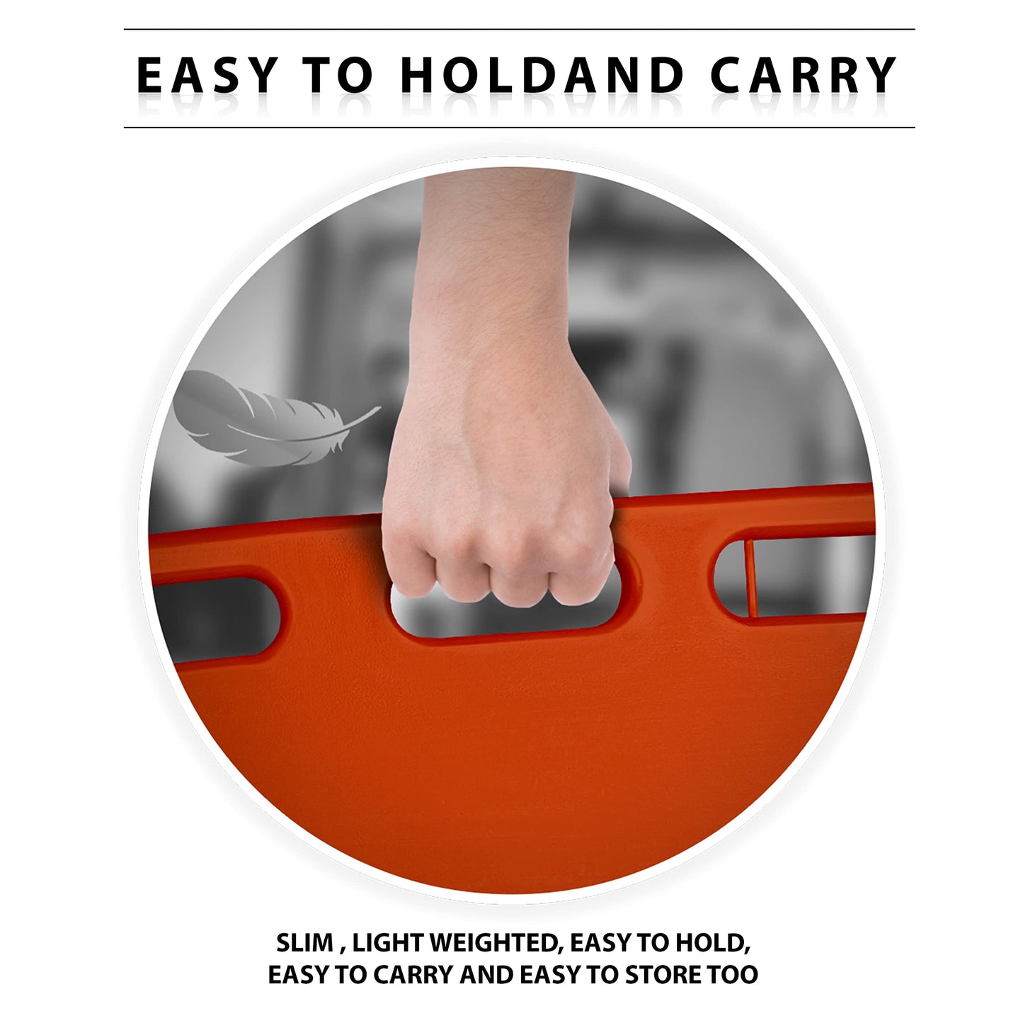 EMS XTRM Spine Board Stretcher Backboard for Patient - EMT Backboard Immobilization Portable Patient Transport Rescue Lightweight PE Plastics Ambulance Stretcher Gurney, Orange