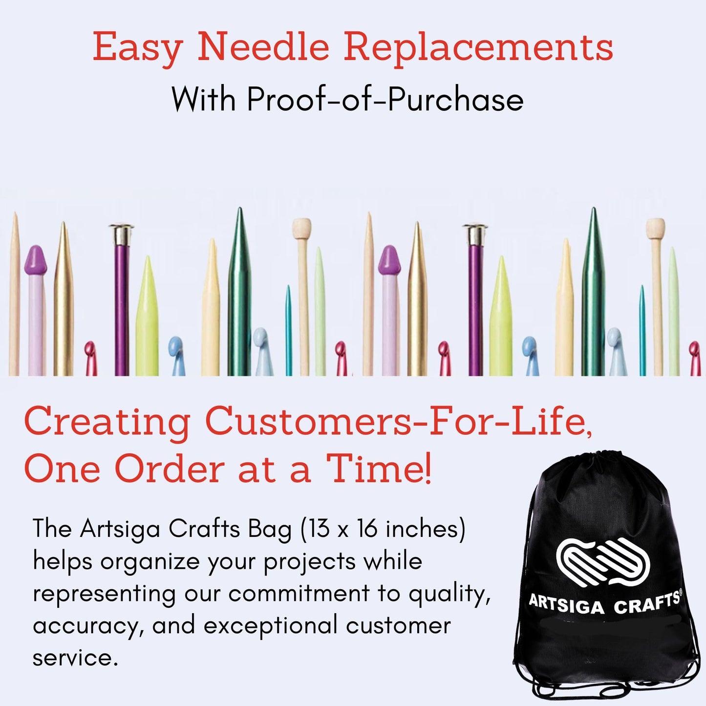 ChiaoGoo Spin Bamboo 5-Inch Complete 2500-C Interchangeable Circular Knitting Needle Set, Sizes US 2, 3, 4, 5, 6, 7, 8, 9, 10, 10.5, 11, 13, 15 with 6 Cords with Project Bag