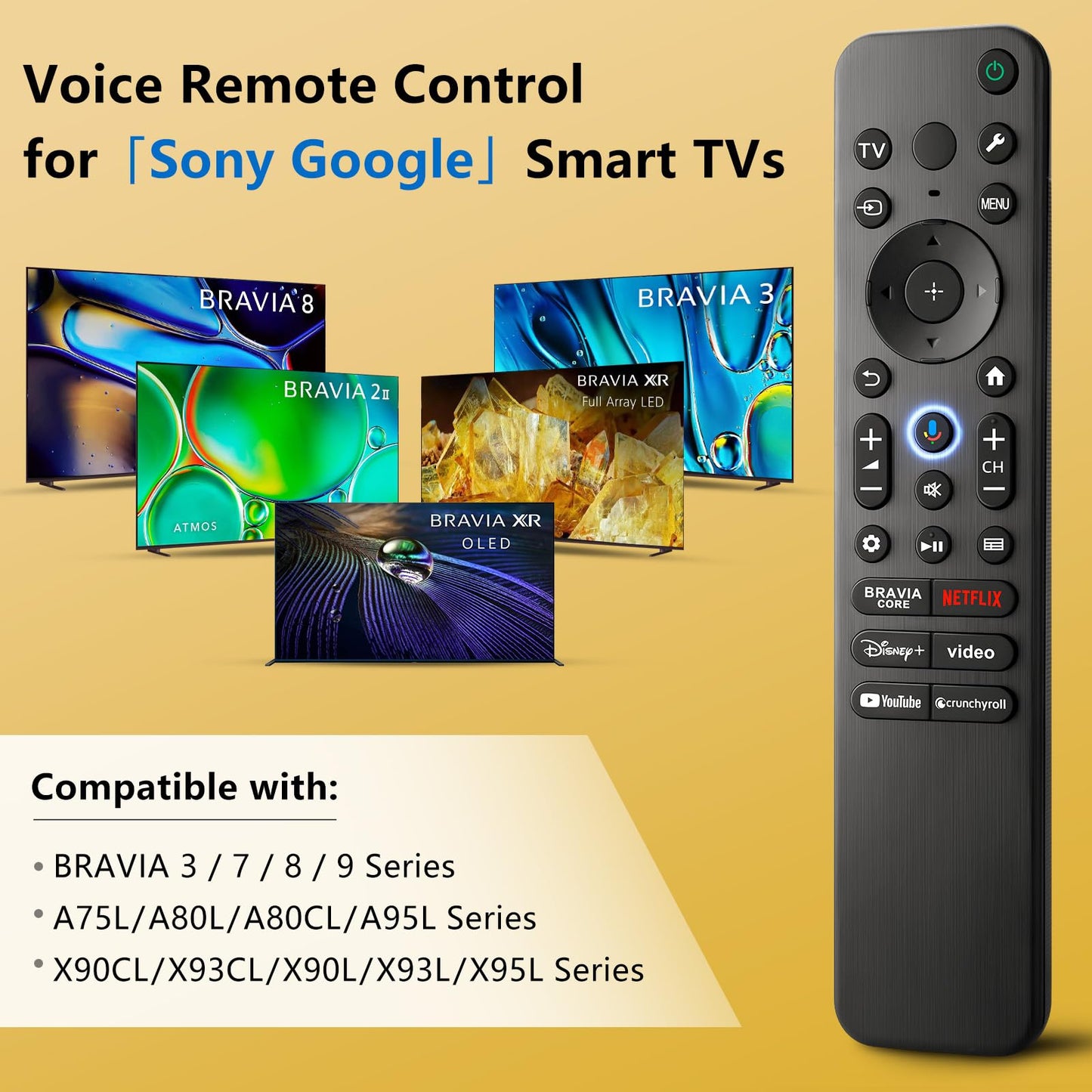 Voice Magic Remote for LG-Smart-TV-Remote Control Replacement, AKB75855501 AN-MR20GA MR19BA MR18BA MR650A with Voice Recognition and Pointer Function
