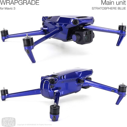 WRAPGRADE Full Skin Stickers for DJI Mavic 3 / Mavic 3 Classic (STRATOSPHERE BLUE)