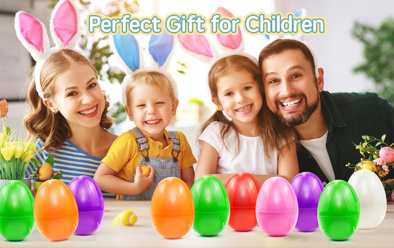 Milaloko Easter Eggs Bulk Party Favors for Kids for Easter Egg Hunting Game Party ,2.36" Inch (12 Pack) Fillable Easter Eggs