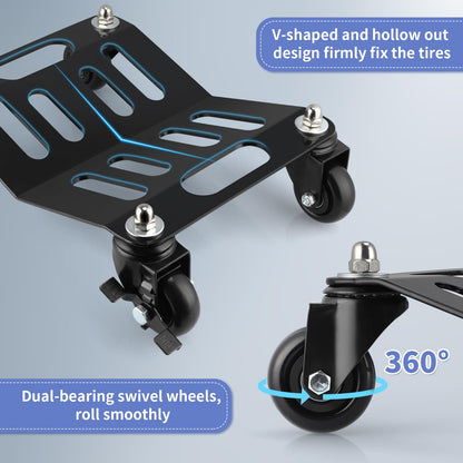 MOLIGOU Car Wheel Dolly Set of 4, 6600 Lbs/ 3T Car Moving Cart with Brakes, Heavy Duty Vehicle Dolly for Moving Cars, Trucks, Trailers