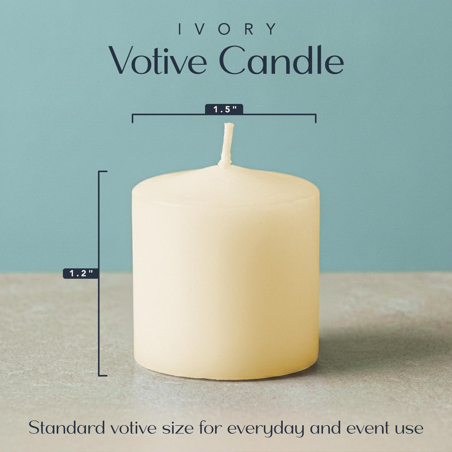 Royal Imports Votive Candles Unscented Candles for Wedding Centerpieces Ivory, Pack of 72 Dripless Wax for Parties, Aromatherapy, Devotional, Home Décor, Spas & Holiday Gifts