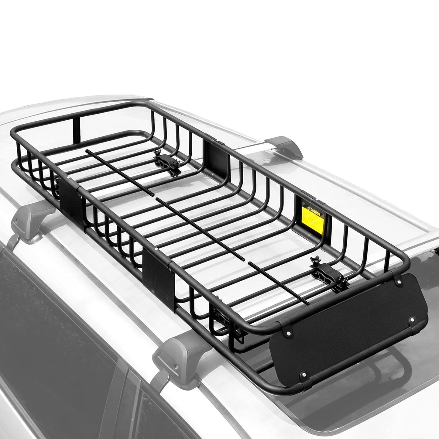 XCAR 64"x 23"x4" Skinny Roof Basket Cargo Carrier - Heavy Duty Steel Rooftop Cargo Rack - Automotive Top Mount Roof Racks for Car Truck SUV Luggage Camping Gear Storage Transport