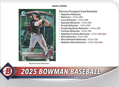 2025 Bowman Baseball Trading Card Blaster Box