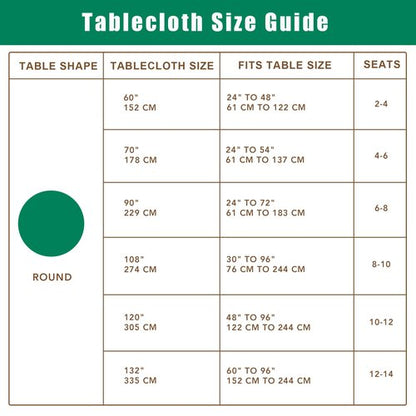 Biscaynebay Textured Fabric Round Tablecloths 108", Navy Water Resistant Washable Table Cloth Circle Folding Table Covers Linen for Dining, Kitchen, Wedding & Parties etc.