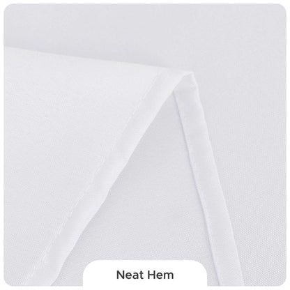 Fitable 8 Pack Round Tablecloths: Stain Resistant Wrinkle Free Circle Table Clothes, Washable Reusable Polyester Table Covers for Wedding Party Birthday Banquet Reception(White, 84 Inch)