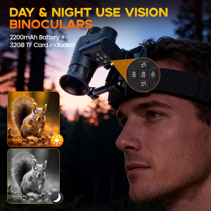 4K Night Vision Monocular for Adults – Infrared Digital Night Vision Device with Starlight Sensor, 7-Level IR Brightness, 8× Digital Zoom – for Hunting, Security, Wildlife & Outdoor Night Use