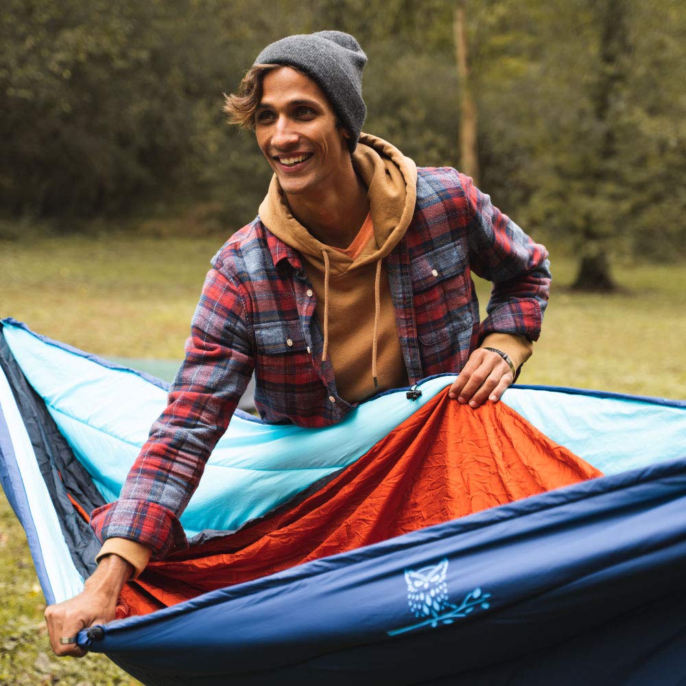 Wise Owl Outfitters Camping Hammock and Hammock Underquilt - Double Hammock with Underquilt, Camping Accessories for Camping, Hiking, and Backpacking