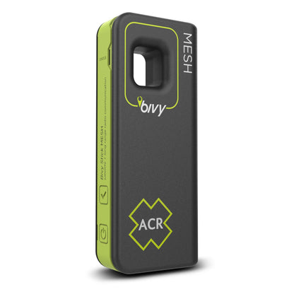 ACR Bivy Stick MESH Satellite Communicator - Dual-Mode LoRa®-Enabled Mesh & Global Iridium Coverage, Two-Way SMS, GPS Tracker, Group Messaging, SOS Emergency with 24hr Reserve Battery - iOS/Android