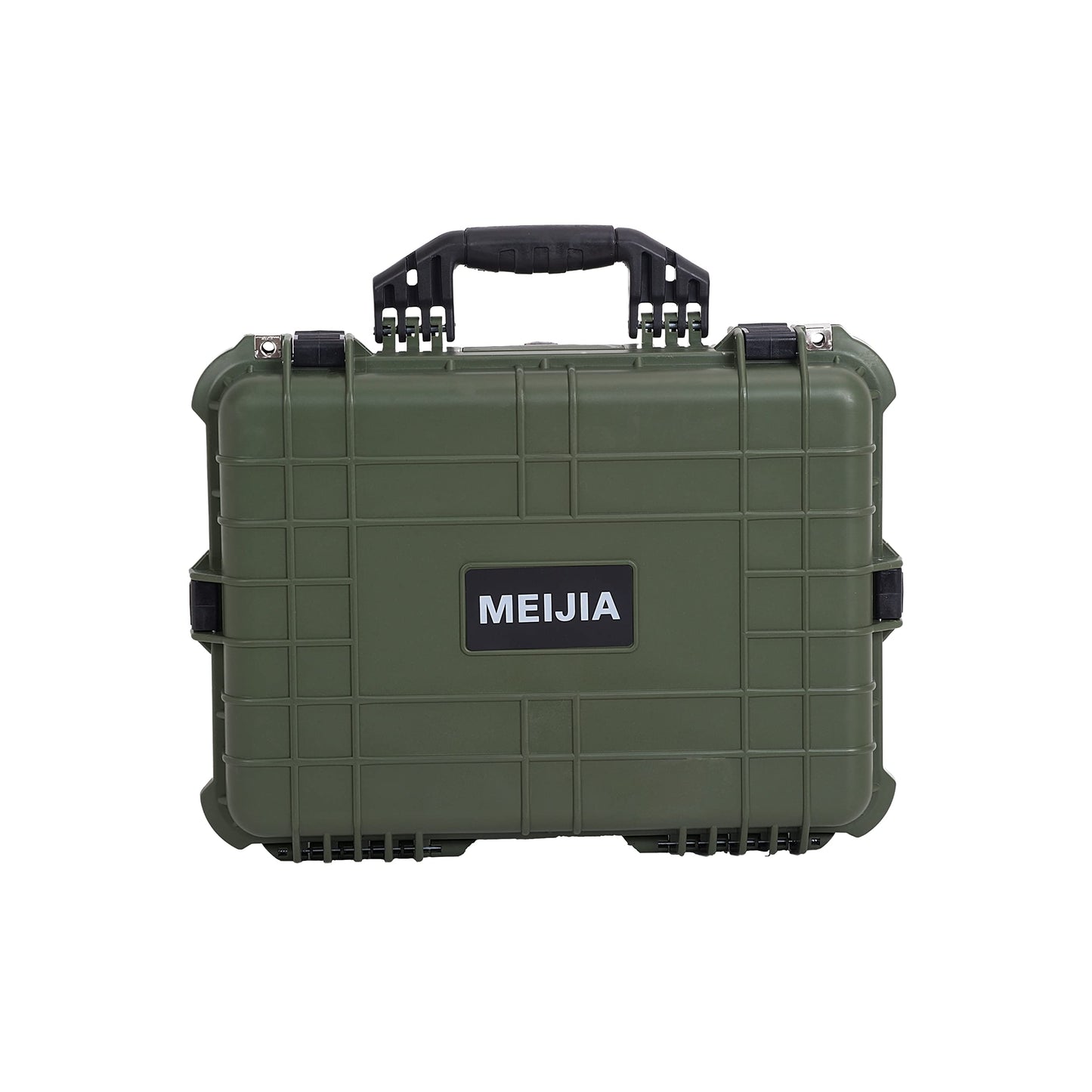 MEIJIA Portable IP67 Waterproof Protective Case,Hard Camera Case,Customized Fit Foam Inserted, Fit for Camera, Equipments, Lens,Drones,19.78“X15.77"x7.41" (Green)