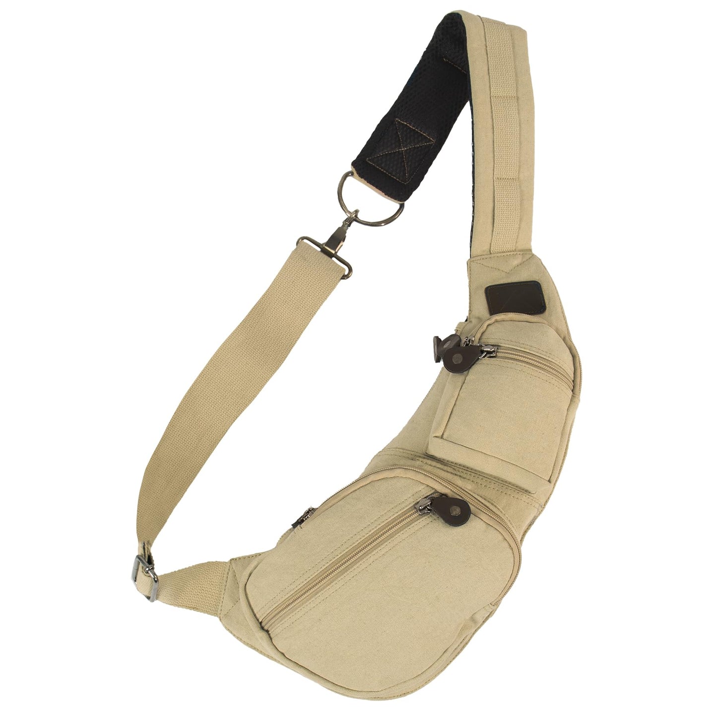 Rothco Vintage Canvas Crossbody Sling Bag – Compact Travel Shoulder Backpack 2L Storage
