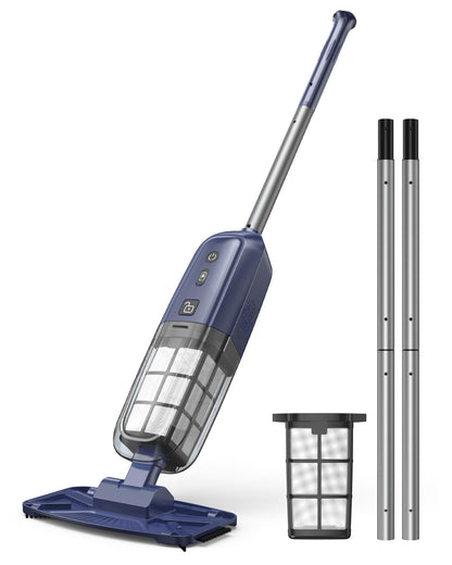 2026 Upgrade Cordless Handheld Pool Vacuum,Pool Vacuum for Above & Inground Pool,Rechargeable Pool Cleaner with Extention Pole,Up to 70-Min Runtime,Ideal for Leaves,Debris,Spas,Hot Tubs,Blue