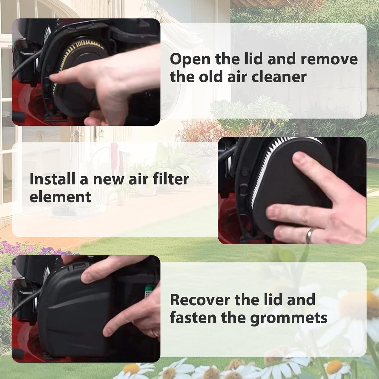 593260 Lawn Mower Air Filter - High-Quality Replacement for Most Engines | 2-Pack