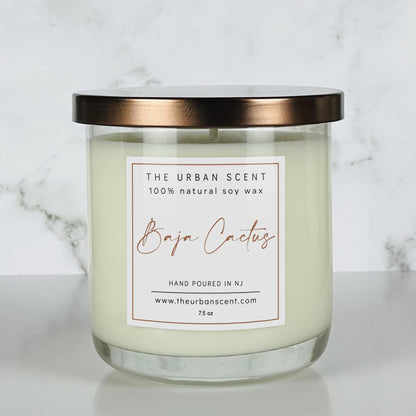 Baja Cactus Blossom Candle | Scented Soy Candle for Home| 7.5 oz, 45 Hour Burn Time, Made in The USA