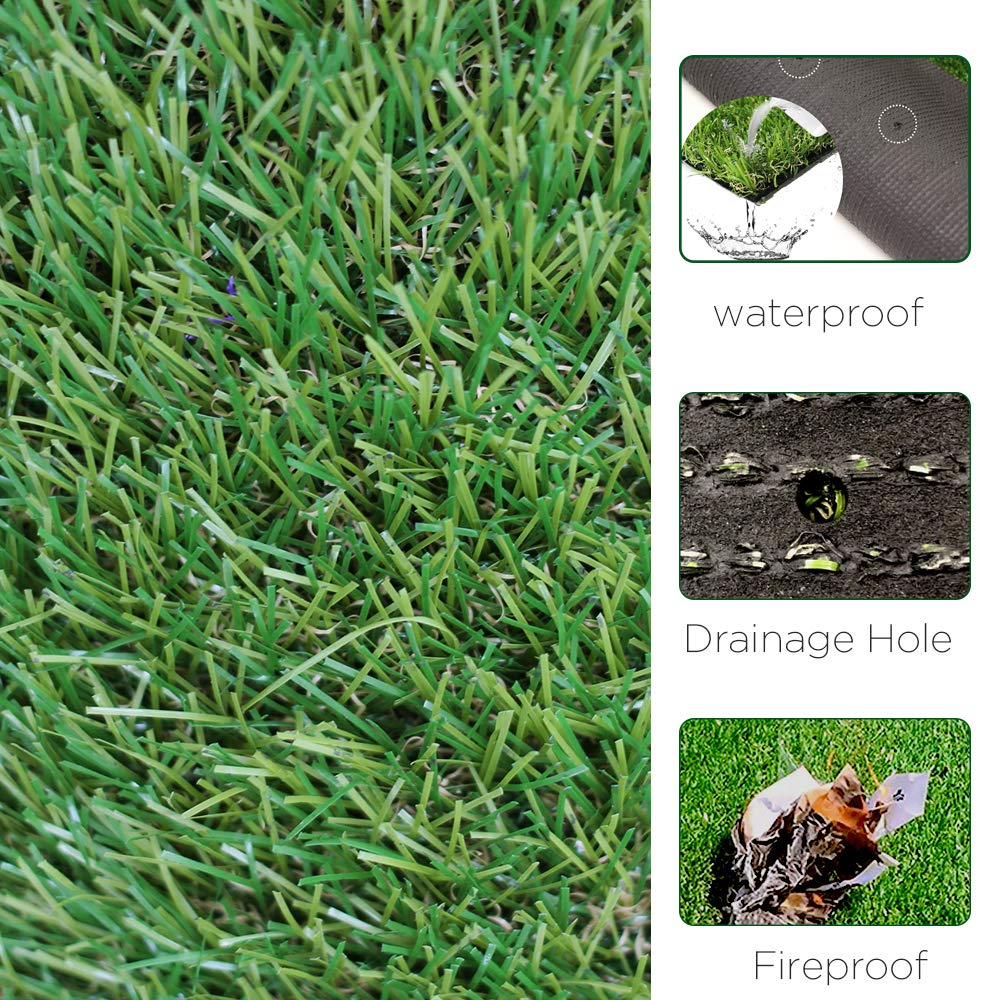 ALTRUISTIC 7FTX13FT Realistic Pet Artificial Grass for Dogs Indooor Outdoor Decor, 1.38 Inch 70 oz Extra-Heavy & Thick Garden Lawn Landscape Synthetic Grass Turf, Fake GrassTurf Mat Rug