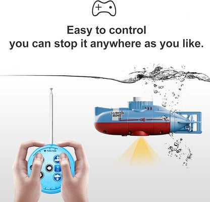 GoolRC Mini RC Submarine LSRC-SMI Remote Control Boat Waterproof Diving Toy (White)