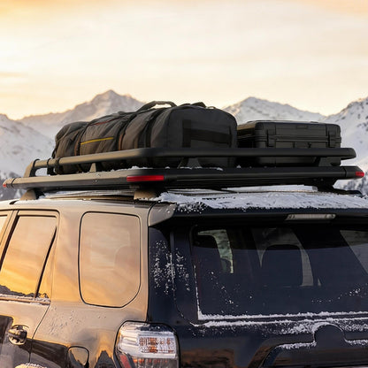 VEVOR Roof Rack Cargo Basket, 64 x 39 x 4.53 in, Heavy Duty Roof Top Carrier Basket with Extension, 200 lbs Capacity, All-Weather Car Top Luggage Holder, Universal Fit for SUVs Trucks Vehicles Pickups