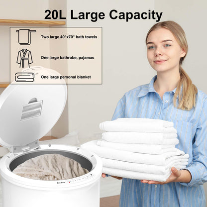 Ultra Large Capacity Towel Warmer Bucket, Rapid Heating with Timer, One-Button Digital Display Control, Safety Lock, Gifts for Him & Her, Auto Shut-Off, Fits 2 Large, Blankets, Bathrobes, PJ's