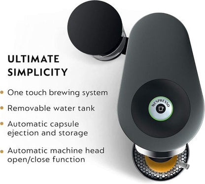 De'Longhi Nespresso Vertuo Plus Coffee & Espresso Maker - Titan Finish, Versatile Brewing Options