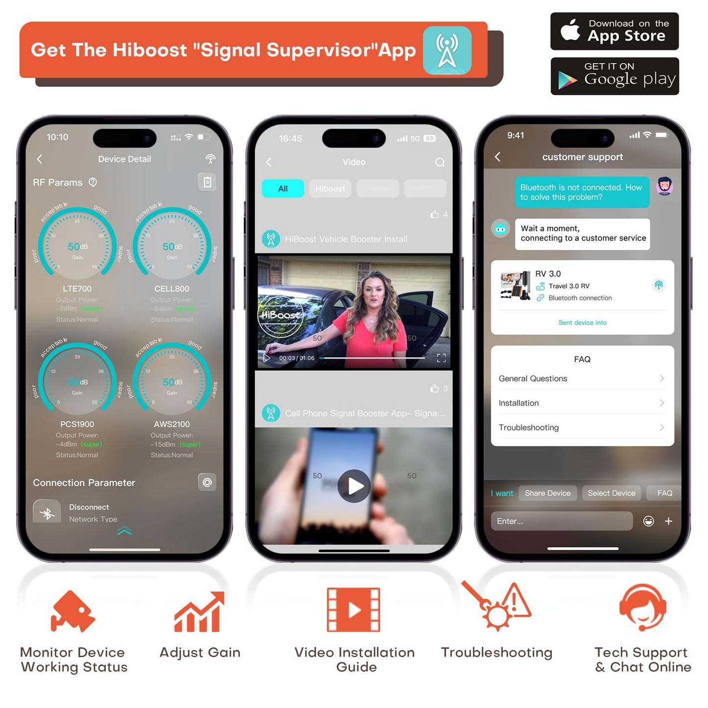 HiBoost Travel 3.0 RV Cell Phone Signal Booster | High Power Cellular Booster for RV, Van,Trailer| Boosts 4G & 5G LTE Magnetic Inside Antenna for All U.S. Carriers Verizon, AT&T, T-Mobile FCC Approved