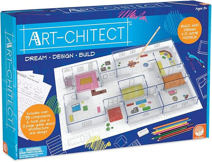 MindWare Art-chitect Home Model Building for Kids – 3D Architectural Design Kit for Kids Ages 8 and Up – Learn The Basics of Architecture As You Design Start to Finish