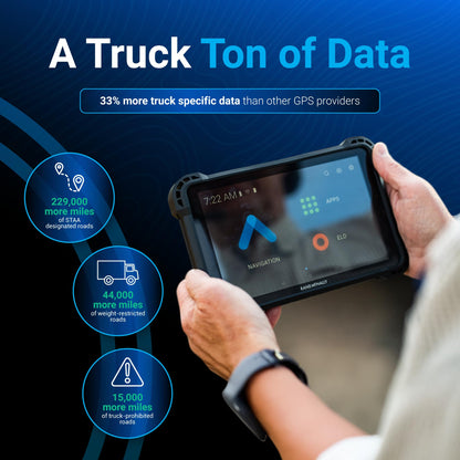 Rand McNally RANDTAB7 7-inch GPS Truck Navigator with Industry's Best Custom Trucking Routes, Rand Navigation 2.0 with 2025 Maps
