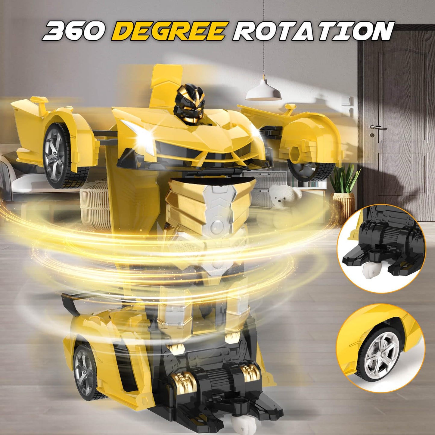 Britik Transform Remote Control Car Toy for Kids 4 5 6 7 8, Remote Control Car for Boys 4-7, Transform Cars for Boys 4-6, Toy Car 5 Year Old Boy, Toys for 3 4 5 6 7 8 9 10 11 12 Years Old Boy