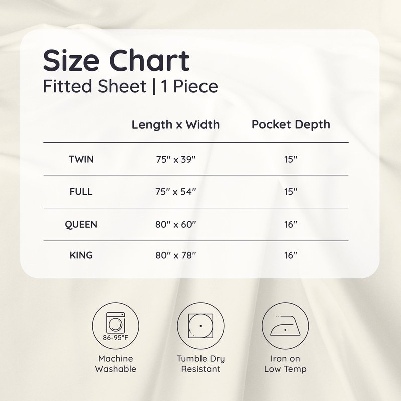 Bambaw King White Fitted Sheet Only, 100% Viscose Derived from Bamboo Sheet, Cooling Fitted Sheet King Size, 16” Deep Pocket Sheet (White)