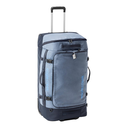 Eagle Creek Cargo Hauler XT Wheeled Duffel - Wheeled Backpack Duffel - Deployable Backpack Straps - Lockable U-Lid & Easy Access Compartment - 32" - Glacier Blue