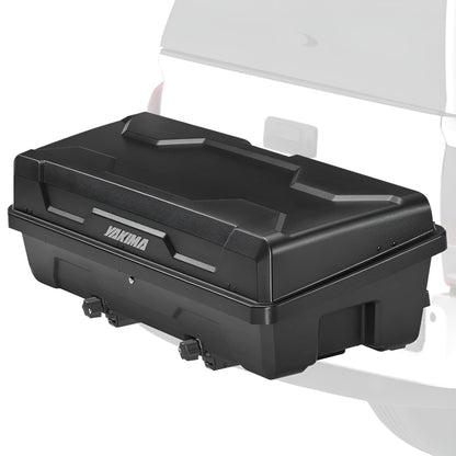 Yakima EXO SwingBase Hitch Base Rack & EXO GearLocker Vehicle Rooftop Cargo Carrier Box, Black - Car Storage Accessories for Travel and Camping