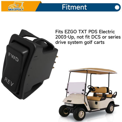 MIXOPOLY Golf Cart Forward Reverse Rocker Switch for EZGO TXT PDS 2003-Up Electric Golf Cart, Replace OEM 74323G01, 74323-G01