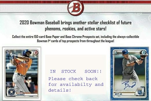 2020 Bowman MLB Baseball BLASTER box (6 pks/bx)