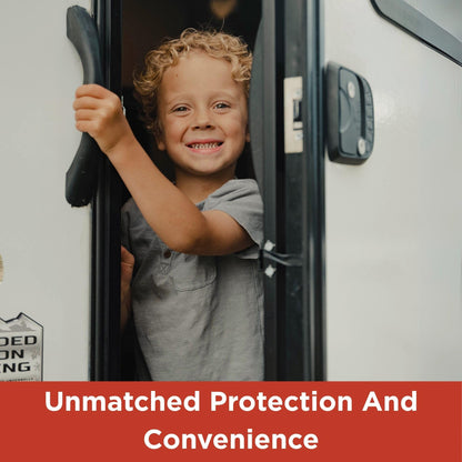 RVLOCK Compact RV Lock Keyless Entry, Secure Replacement for Camper Latch, Great RV Door Lock Replacement for Trailers with Patented Security Technology
