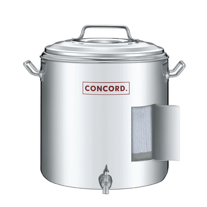 Concord Stainless Steel S Series Insulated Double Wall Stock Pot. Outdoor Kettle, great for temperature retention (40 Quart)