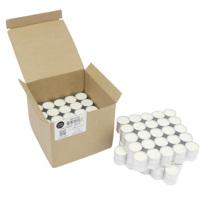 Stonebriar Unscented Long Burning White Tealight Candles, Bulk Pack, 6-7 Hour Burn Time, Smokeless Tealights for Parties, Weddings, Home, 200 Count