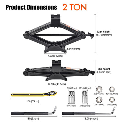 Gleyi Spare Tire Kit Compatible with 2020-2026 Tesla Model Y - Includes 18x4 Rim, 155/85R18 Spare Tire, 28.5” Rolling Diameter, Includes car Jack kit and Spare tire Bag.