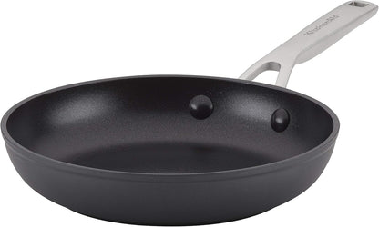 KitchenAid Hard Anodized Nonstick Fry Pan - 8.25 Inch Induction Skillet in Matte Black