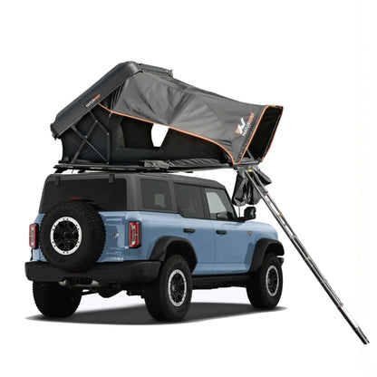 Naturnest Rooftop Tent Aluminum Hard Shell, Easy Set Up Large Roof Tent for 3 Person Camping Top Tents, Waterproof UV-Resistant 4 Season Tents for Truck, Jeep, SUV, Trailer - Sirius 2 Aluminum
