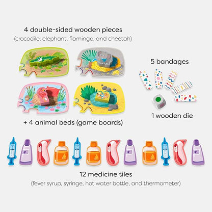 HABA My Very First Games - at The Vet Toddler Games &amp Veterinarian Playset for Kids Pretend Play Toys and Learning Toys for Toddlers 2-4 Years