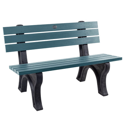 Sequoia Professional Aurora 4 ft Park Bench, Nantucket Blue