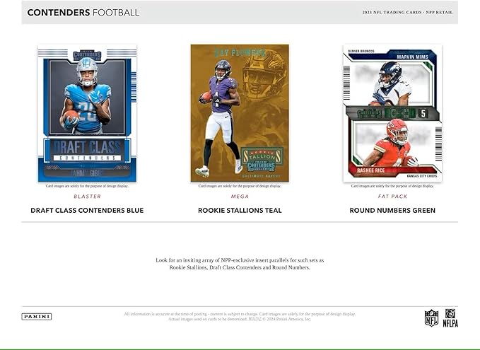 2023 Panini Contenders NFL Football Trading Card Blaster Box