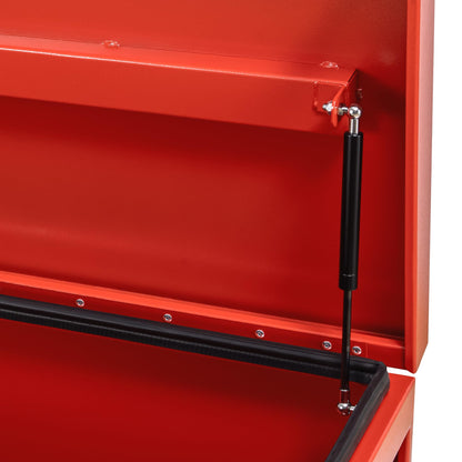 GAOMON Large Tool Box Truck Bed Toolboxes Steel Heavy Duty Waterproof Free Assemble Tool Organizer Chest Cabinet Toolbox with Side Handles for Pick Up Trucks RV Trailer