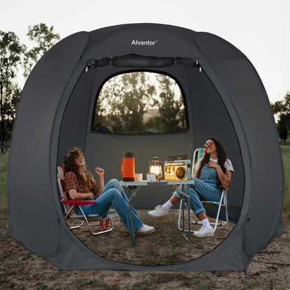 Alvantor® Pop Up Screen Tent House Room Instant Outdoor Camping Canopy Sun Shelter Gazebo for Patio, Backyard & Deck, Privacy Tent(2-10 People, 8'x8' 10'x10' 12'x12')