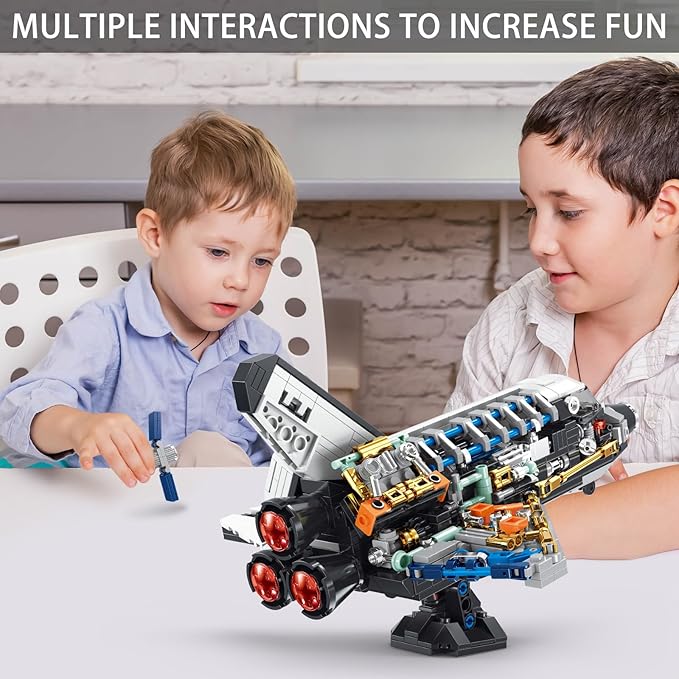 Space Shuttle Building Block SetsSpaceship Building Toy Model for Adults &amp BoysDesign Collection for Home or Office Decor(536PCS)