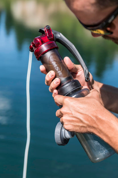 MSR MiniWorks EX Backpacking and Camping Water Purifier System with Water Purification Tablets
