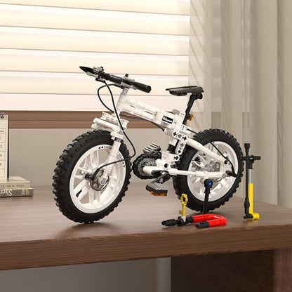 Foldable 1:6 Bicycle Building Blocks Set for Boys 8-12 Compatible with Lego Technic Motorcycle Mountain Bike Building Kit STEM Educational Dirt Bike Stunt Bike Building Toys Gift for Kids (246 PCS)
